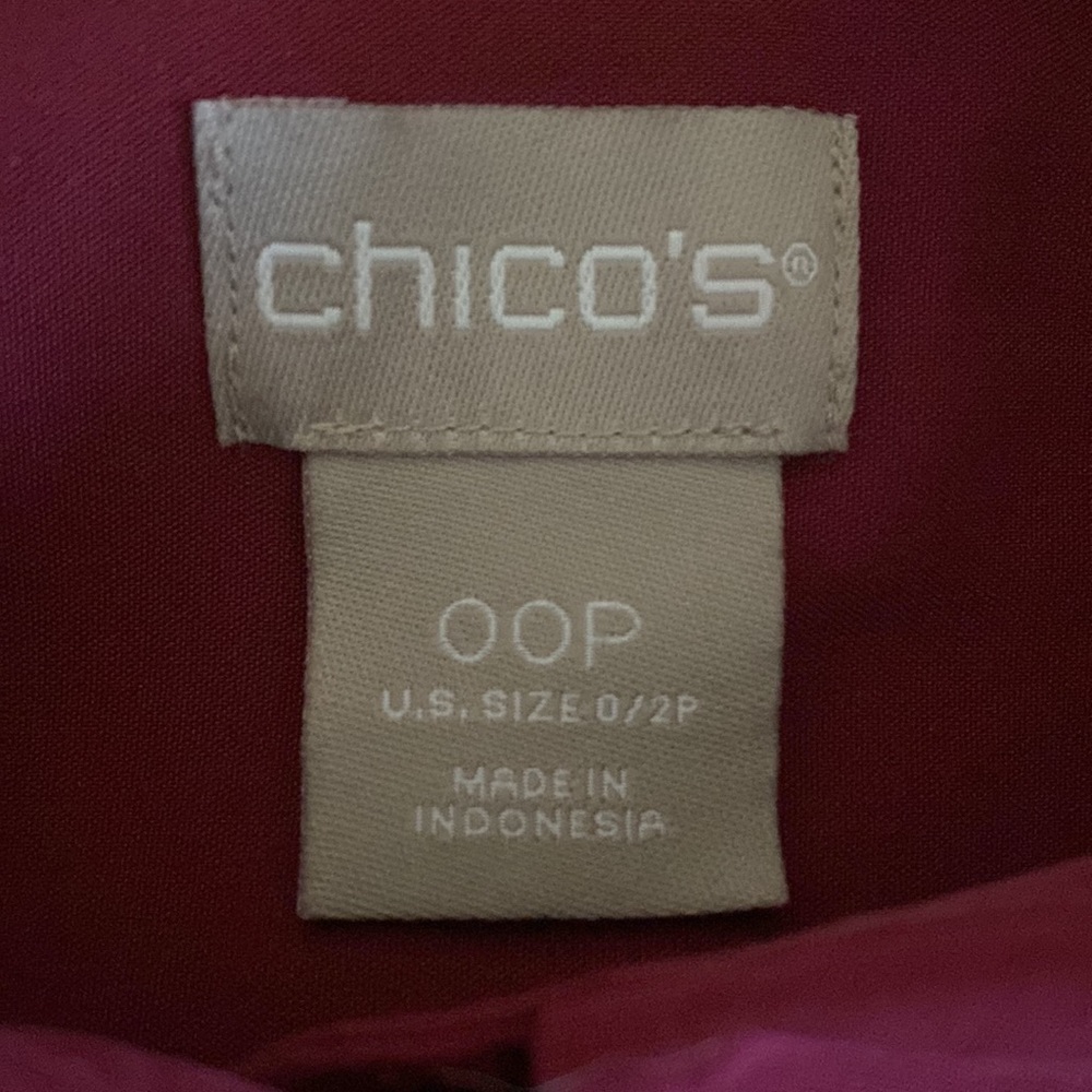 Euc Chicos Button Front Patch Pocket Blouse - image 2